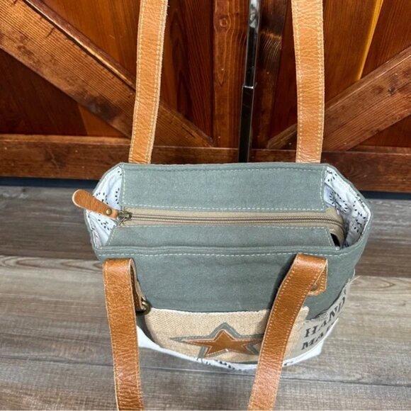 Myra Bag Expedition Tote Upcycled Canvas Purse NWT - Picture 9 of 9